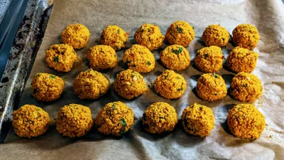 Gebackene Bällchen Gebackene Bällchen