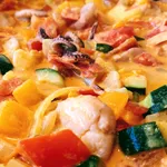 Meeresfrüchte in Zitronen-Sahne-Soße