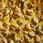 Pilz-Sahne-Hähnchen