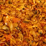 Spitzkohl-Pilz-Hackpfanne